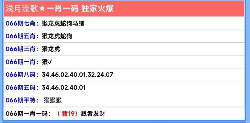 本期香港推荐