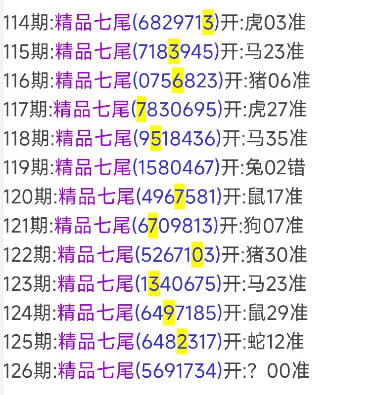 尾数尾数