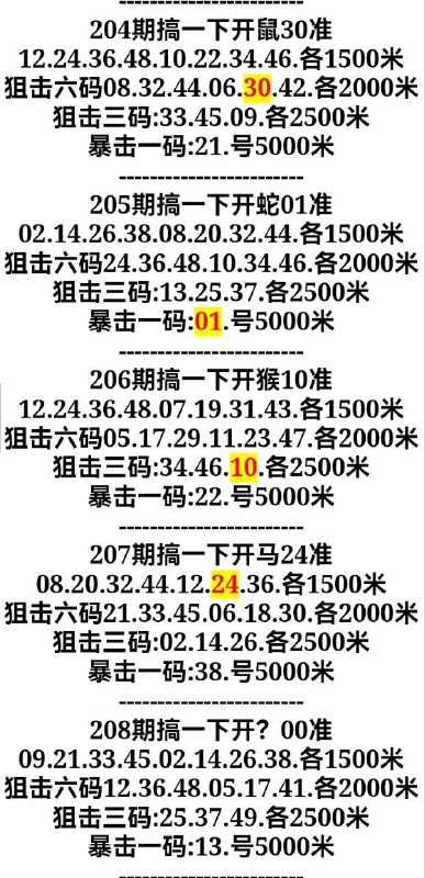 声明：  本频道为免费频道，以图库资料为基础，随机更新会员群资料！绿杀、心兰、牛逼三头、旺仔等这些公开资料每天都会有！     除随机更新的会员群资料外，管理不主动推荐资料，各位自行查找！自己去发掘！     会员群是资料更新群，管理每天采集、整理、更新全网各种类型稳定资料，不是内幕群不是数据群！每天更新的资料各取所需、参弃自由！会员群无广告、无诈骗，纯交流、探讨、吹水！     每天开完码之后，本频道将会选取部分会员群中奖资料作为回顾料，供广大码友复盘使用！所以，开完码之后的复盘回顾资料，个别二逼说马后炮的，看清楚再逼逼！你可以按图索骥自己去找源头自己去参考，如果你找不到或者不想花那个时间去找，那非常欢迎加入会员群，会员群管理将会尽力帮各位找料、解答！   会员群新进群118/月，后续续费98/月，RMB，作为更新资料辛苦费，折合每天3块多RMB进群联系喜儿  @agua831013老铁  @laotie888毛毛  @mm9363
