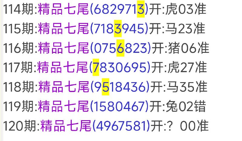 尾数尾数