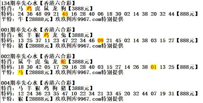 香港秦先生心水