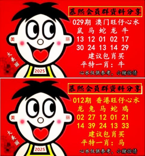 旺仔心水