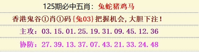 香港五肖必中