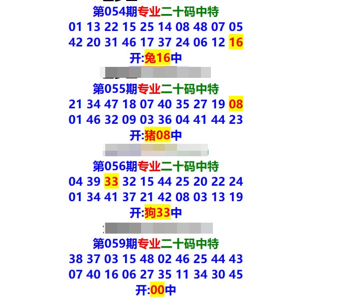 专业二十码