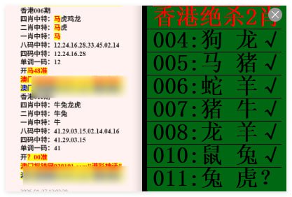 四肖中特+绿杀