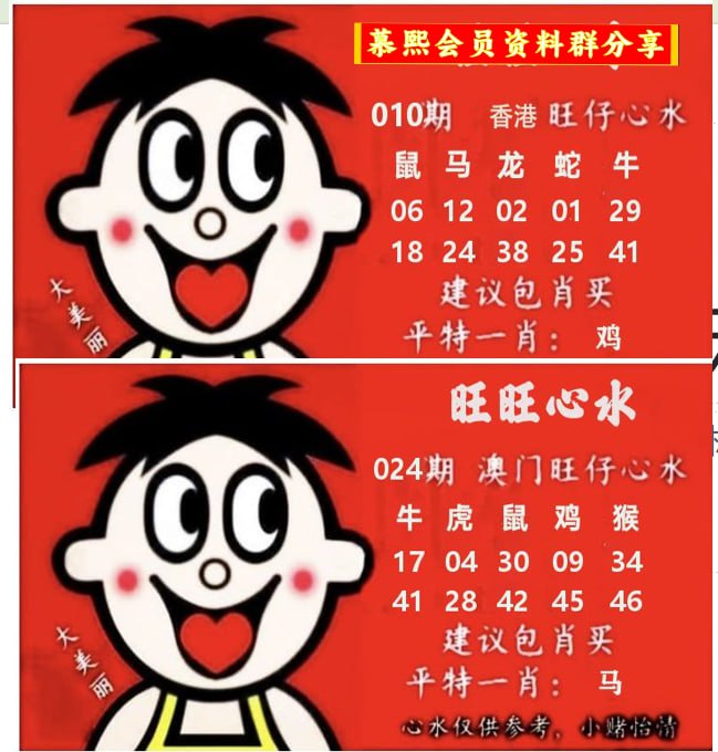 旺仔心水
